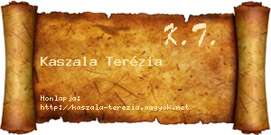 Kaszala Terézia névjegykártya